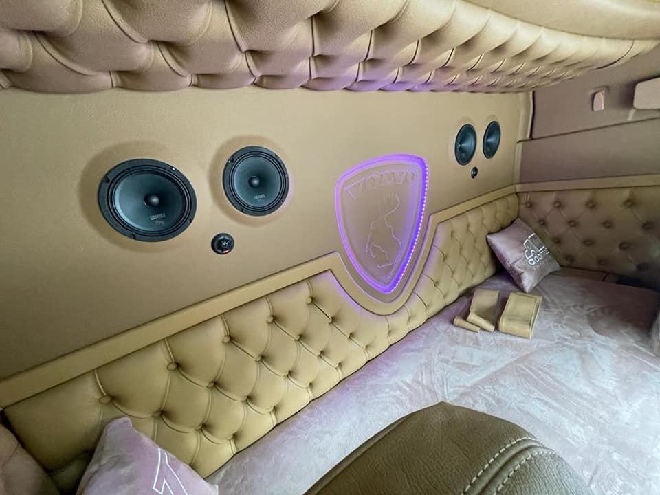 Back Wall Made to Order - Lighting, Button Stuffing, Bus Plush