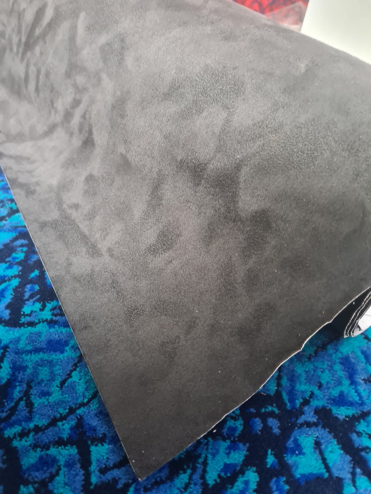 Alcantara / Suede Leather, Self-adhesive - Charcoal