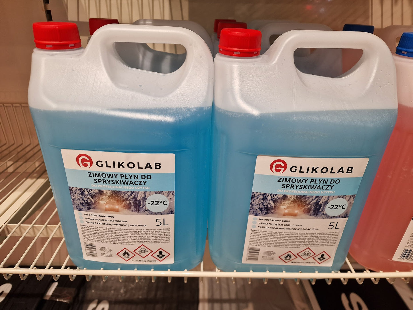 5L Winter Windshield Washer Fluid, Glykolab, -22°C
