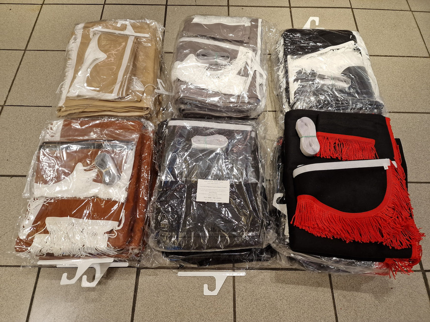 Nye Sidegardiner med Frontkappe i Forskjellige Farger - Klar til Sending!