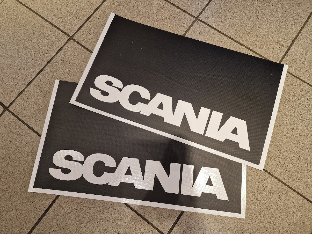 Mudflaps Scania Embossed/Painted, 60x35cm - 2 pcs