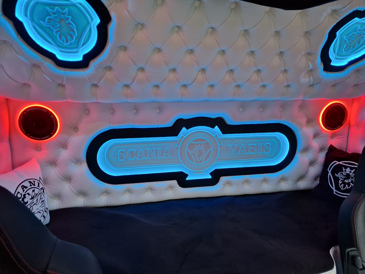 Back Wall Made to Order - Lighting, Button Stuffing, Bus Plush