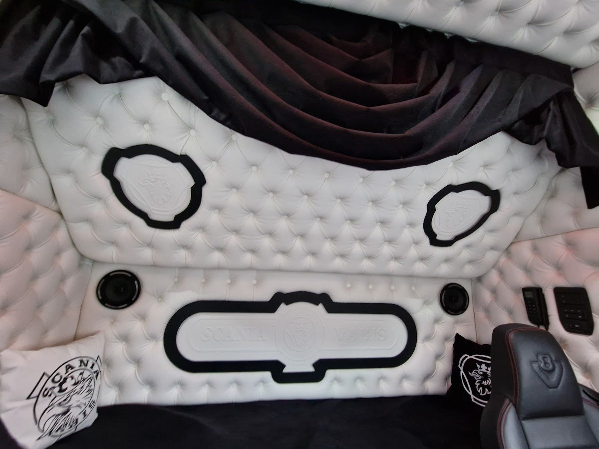 Back Wall Made to Order - Lighting, Button Stuffing, Bus Plush