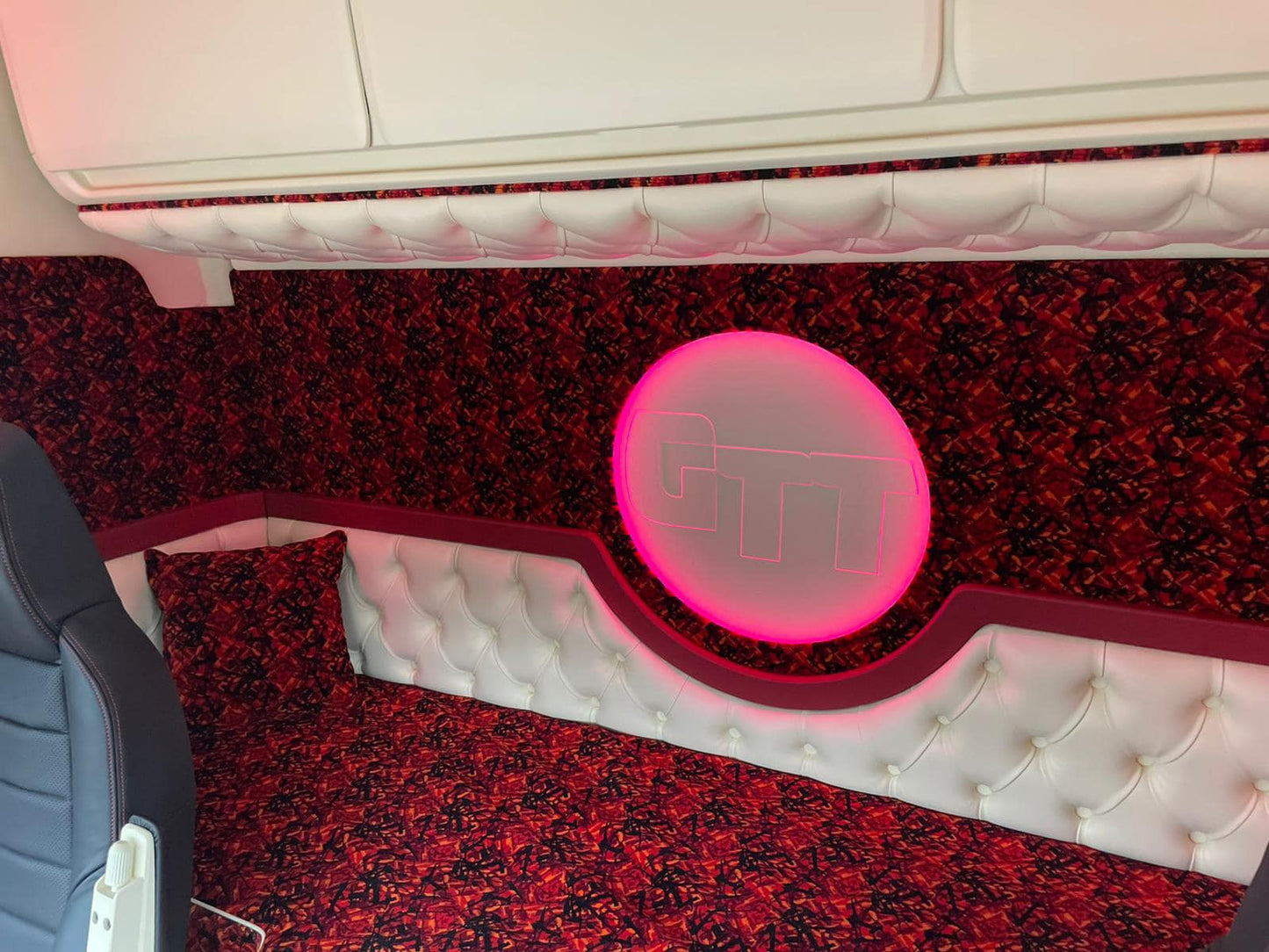 Back Wall Made to Order - Lighting, Button Stuffing, Bus Plush