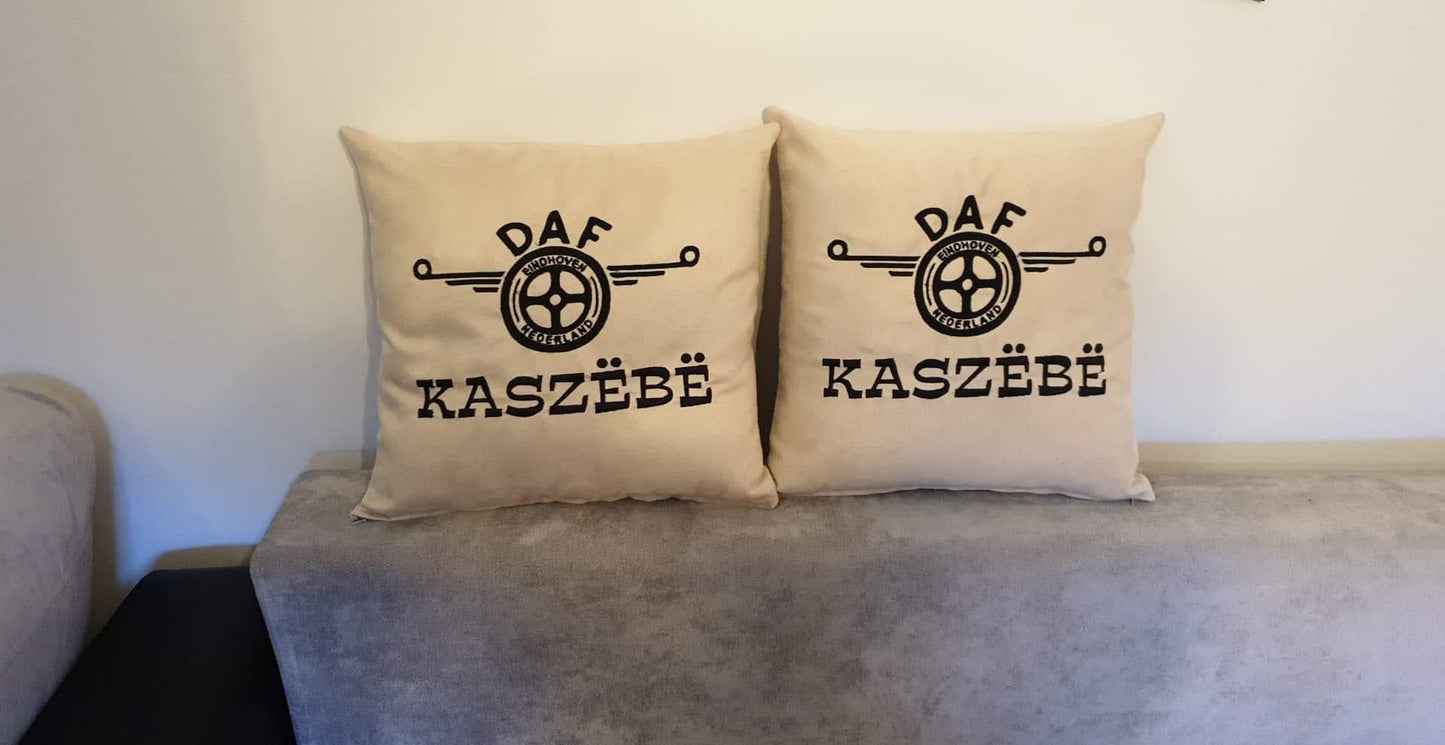 Decorative Cushion in Fabric/Bus Plush, 40x40cm - Made to Order