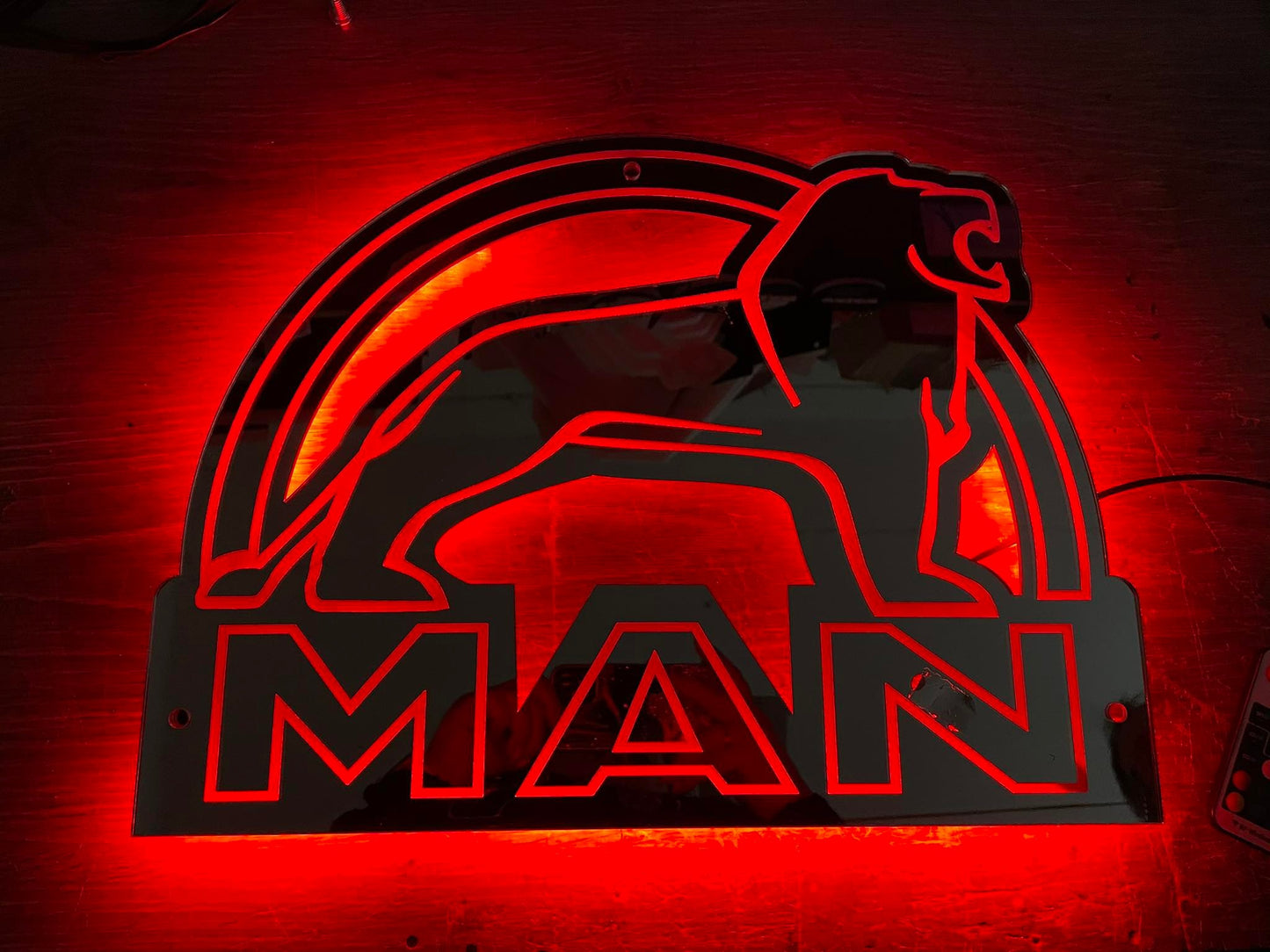 LED Lysskilt/Speil, MAN - RGB 24V