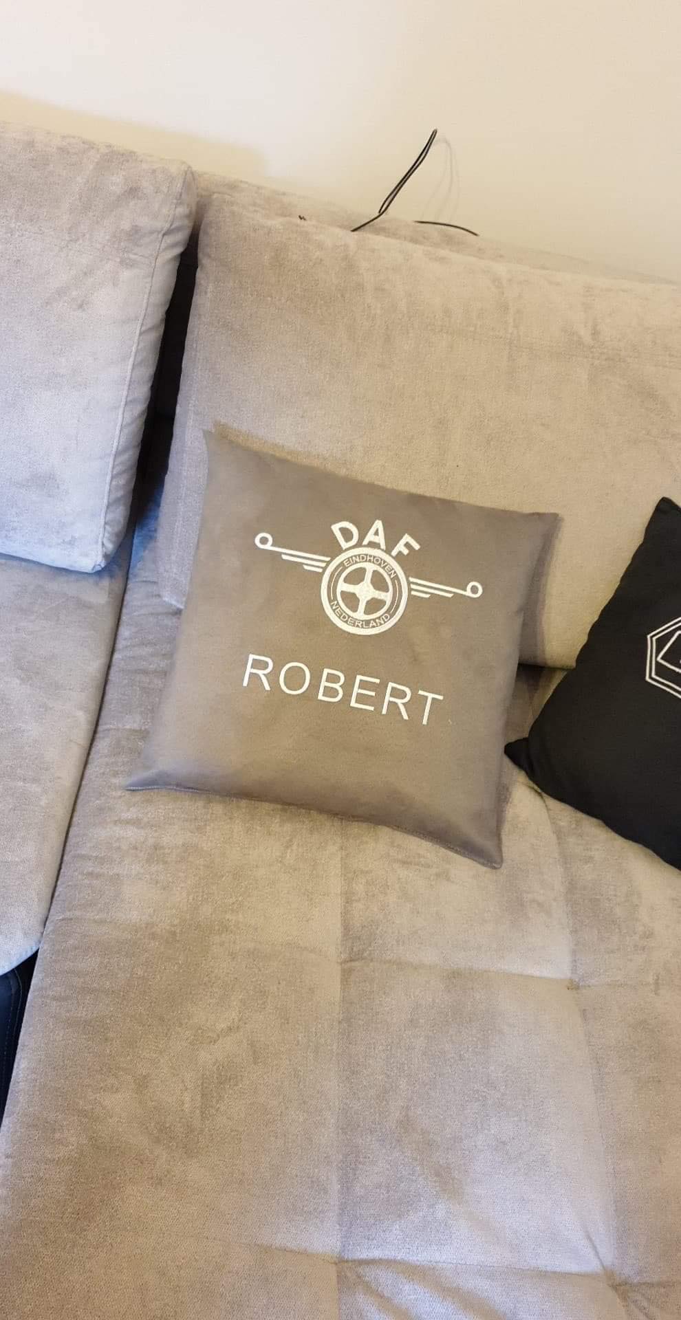 Decorative Cushion in Fabric/Bus Plush, 40x40cm - Made to Order