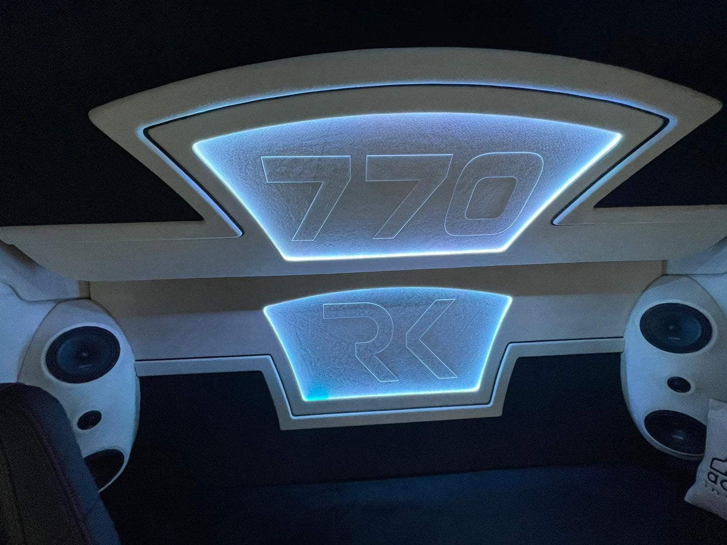 Back Wall Made to Order - Lighting, Button Stuffing, Bus Plush