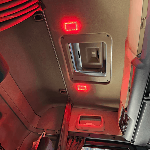 Interior LED Inserts, White/Red, 2pcs - Scania R 2004-2016