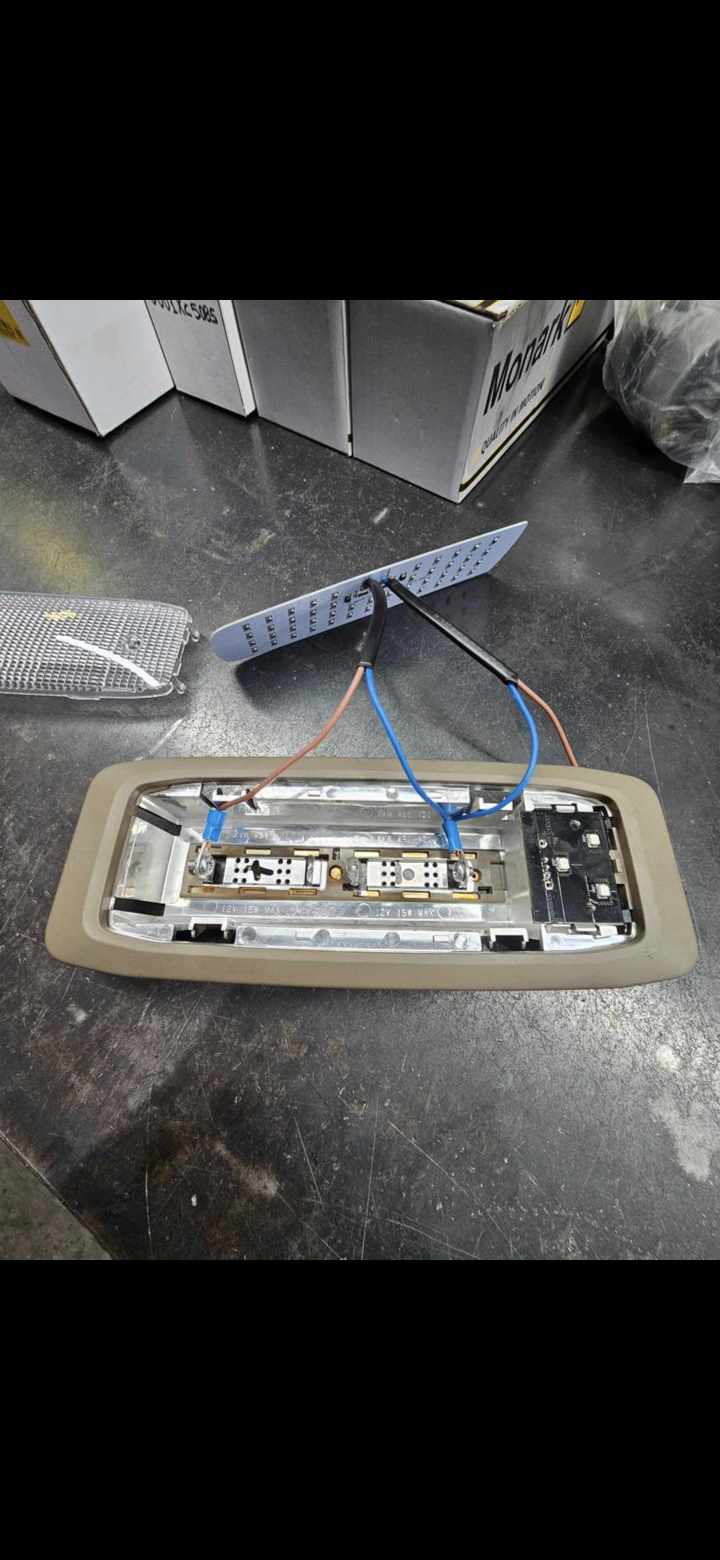 Interior LED Inserts, White/Red, 2pcs - MAN Nextgen (TG3)