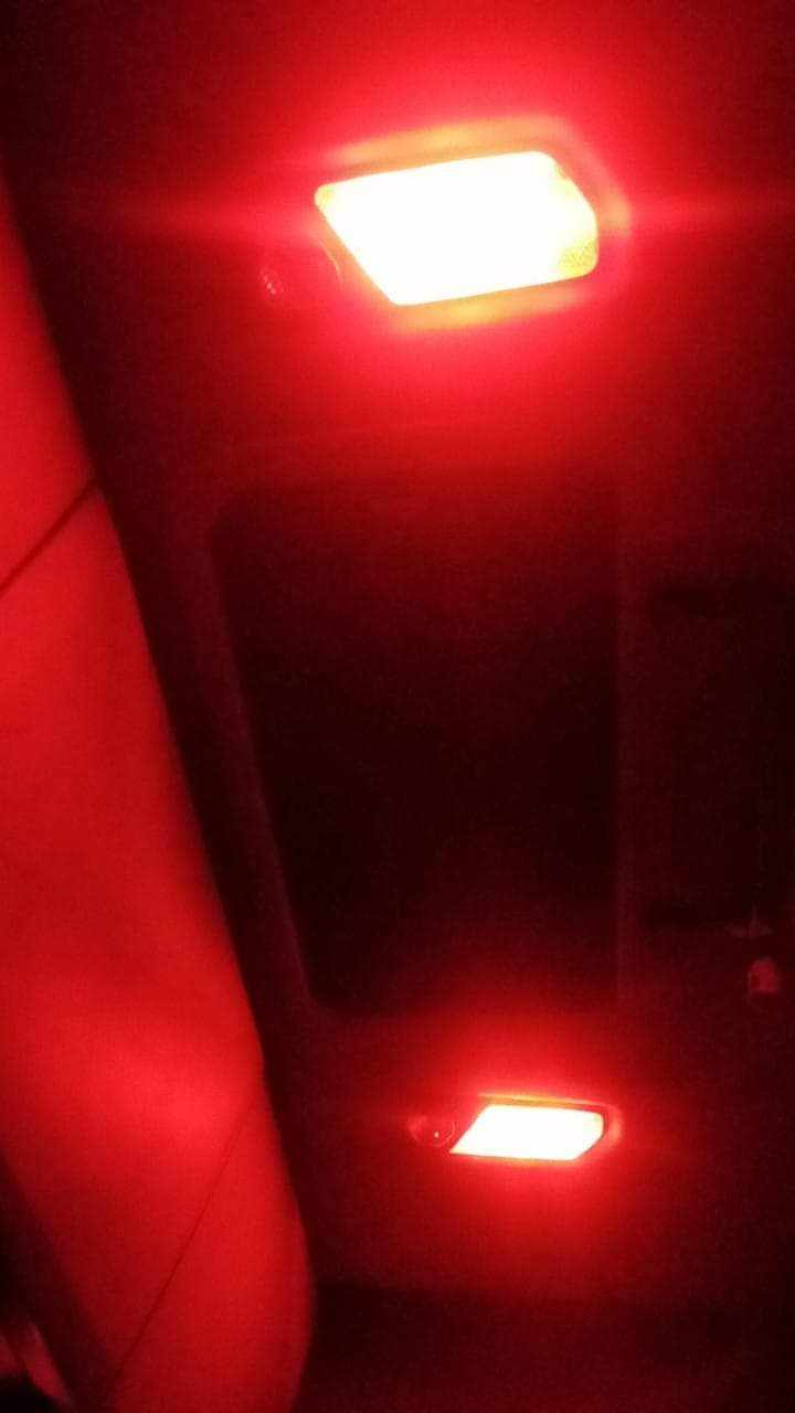 LED Bulb Red, P21W/Ba15s 12/24v for Interior