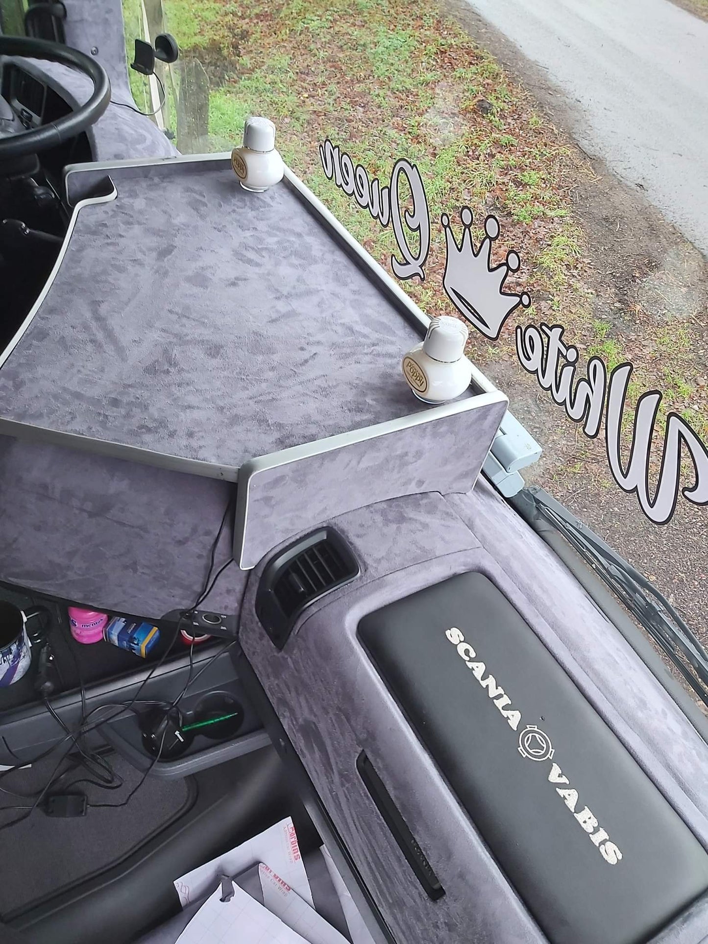 Alcantara / Suede Leather, Self-adhesive - Charcoal