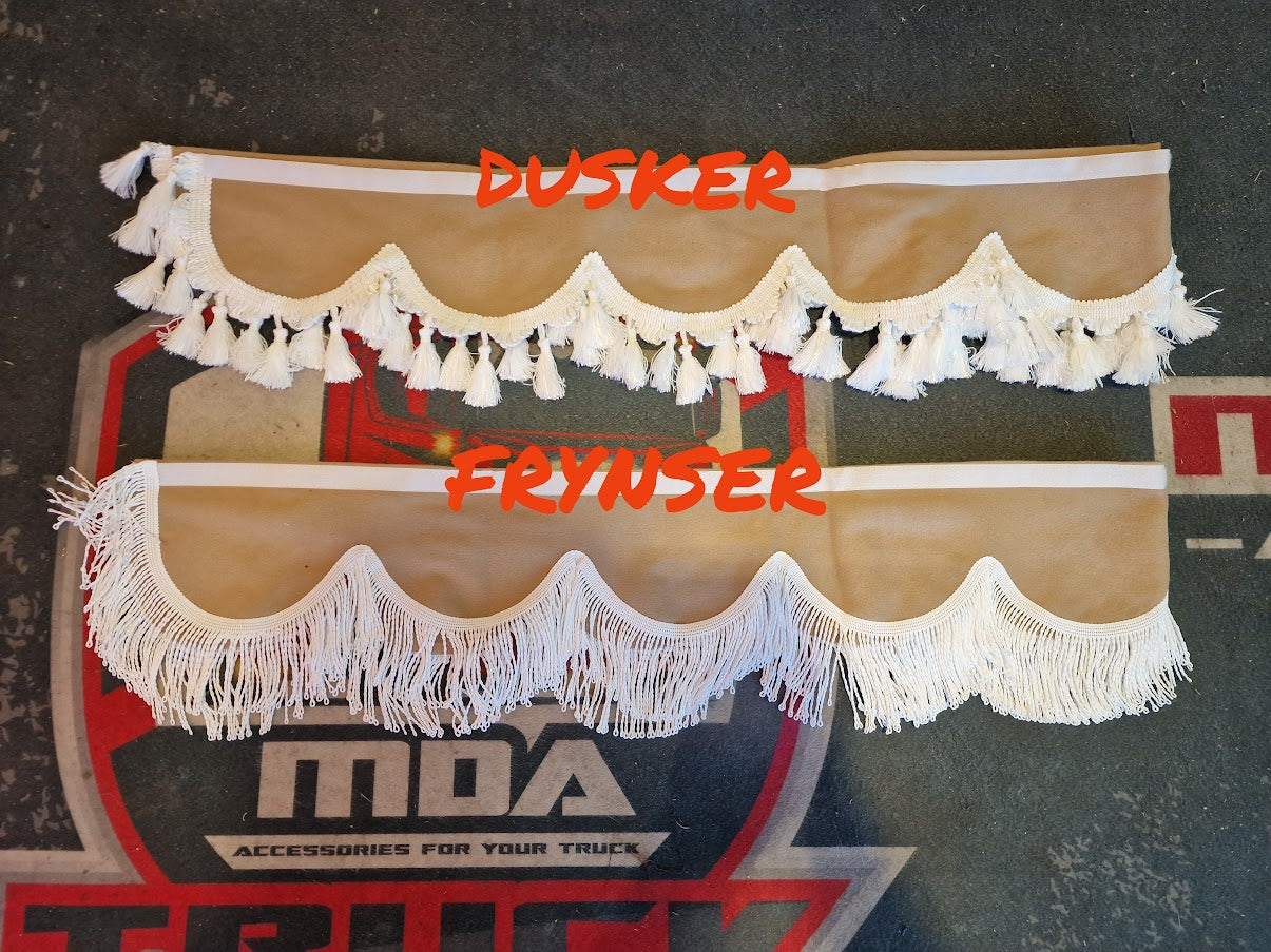 Nye Sidegardiner med Frontkappe i Forskjellige Farger - Klar til Sending!