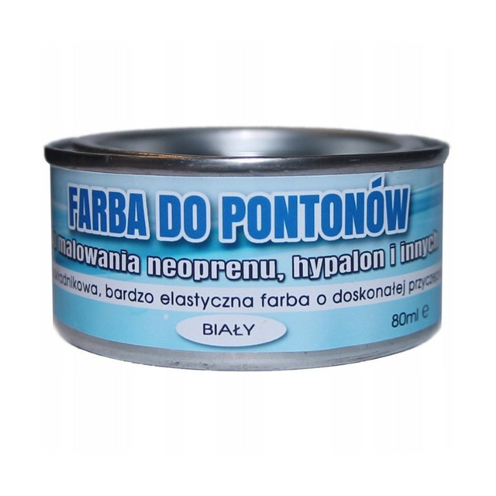 Paint For Pontoons / Rubber / Tires, 80ml - White