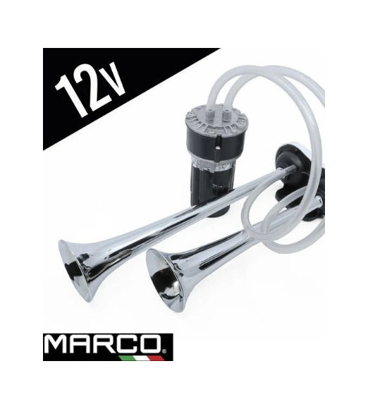 Italiensk Lufthorn med 12V Kompressor