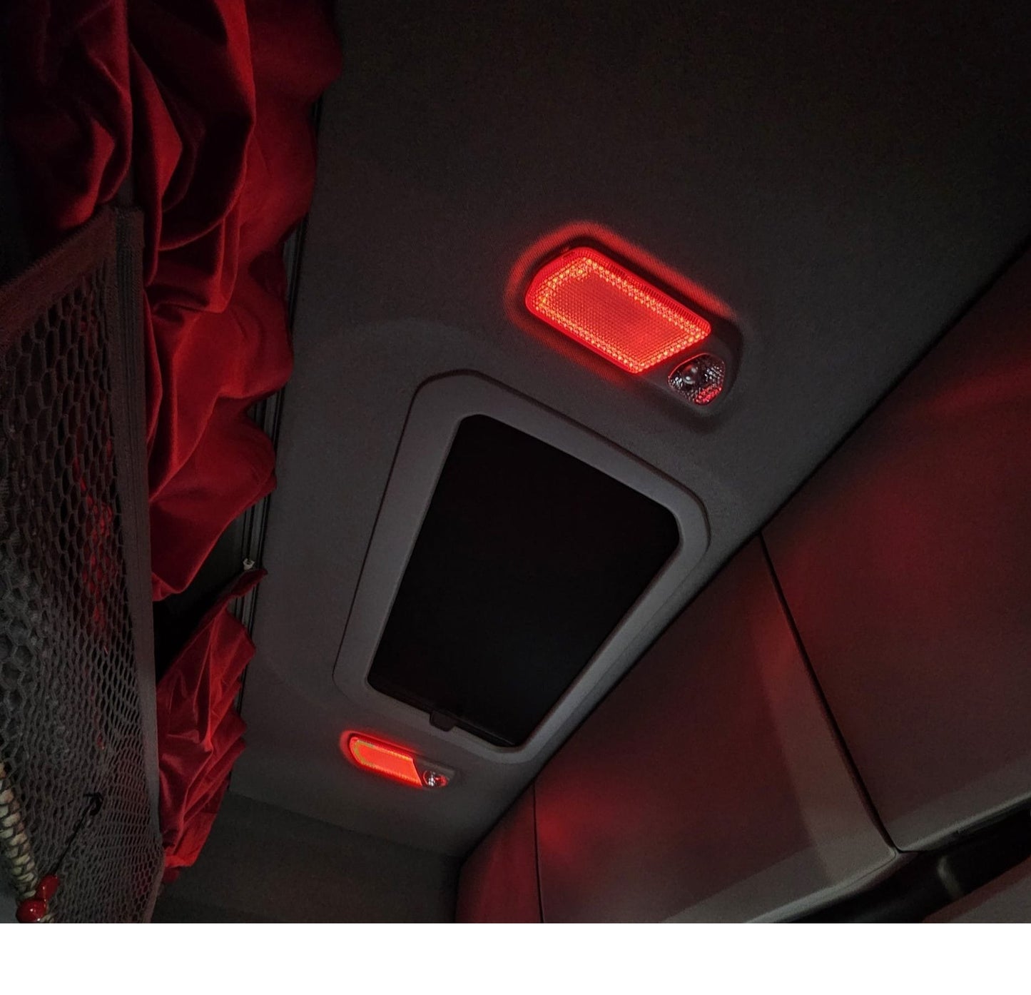 Interiør LED-Innsatser, Hvit/Rød, 2stk - Scania Nextgen