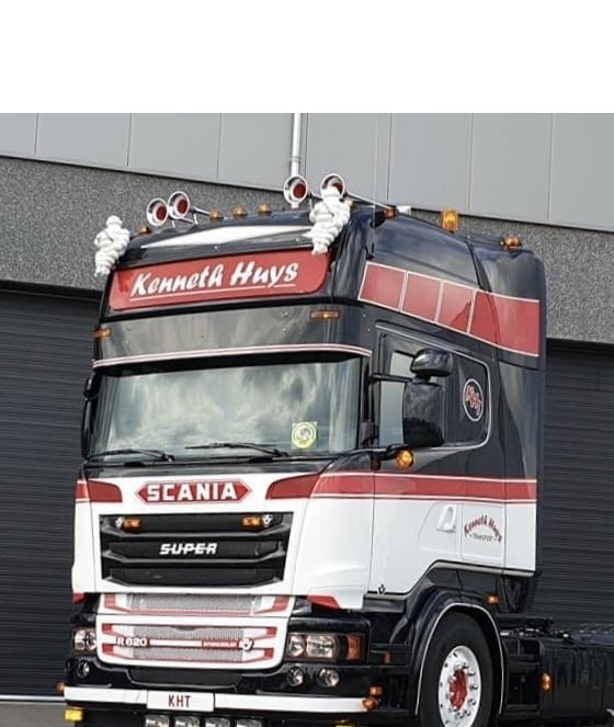 Rustfritt Stål Solskjerm til Scania R/4-Serie