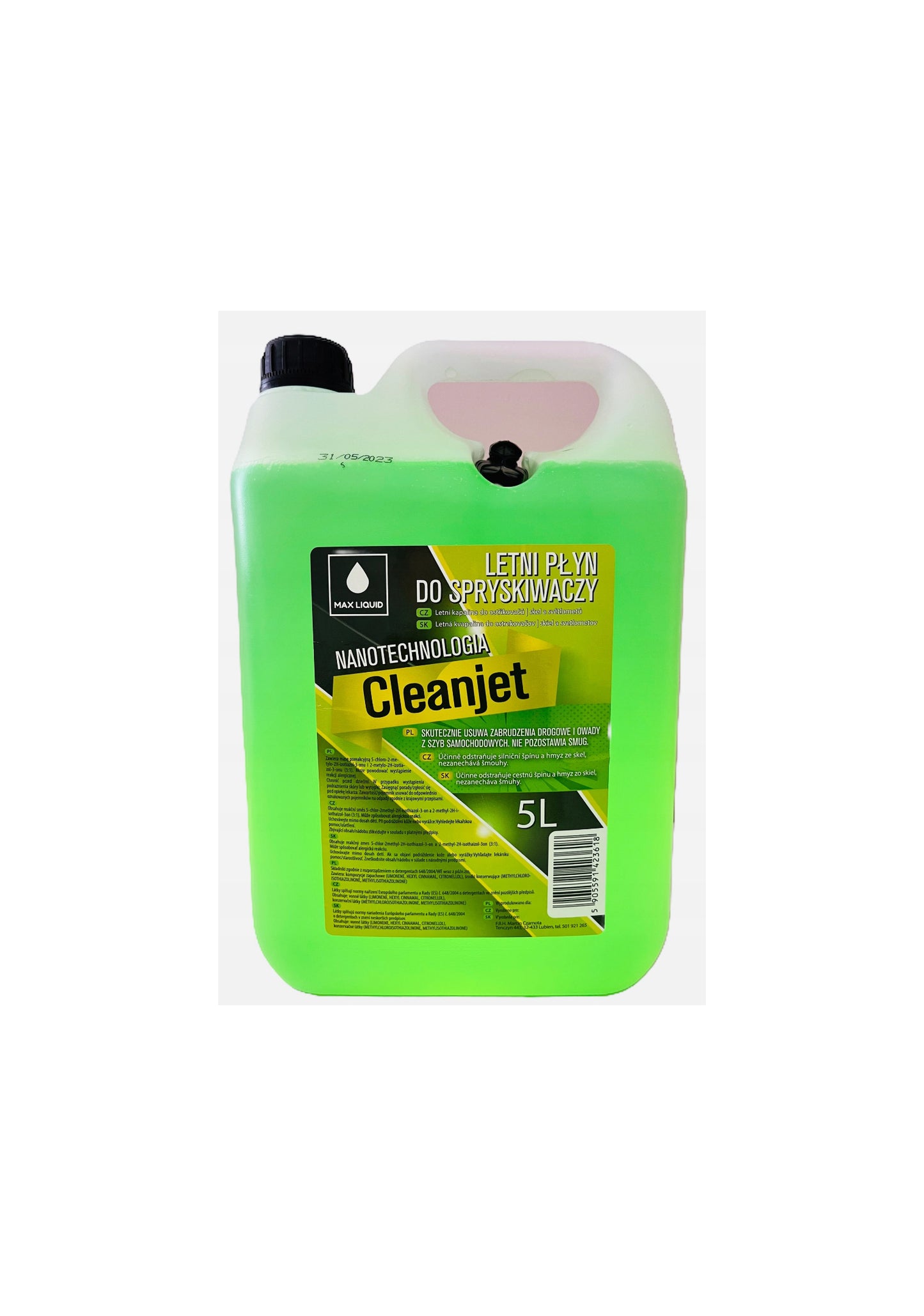 5L Summer Windshield Washer Fluid Cleanjet, Apple Scent