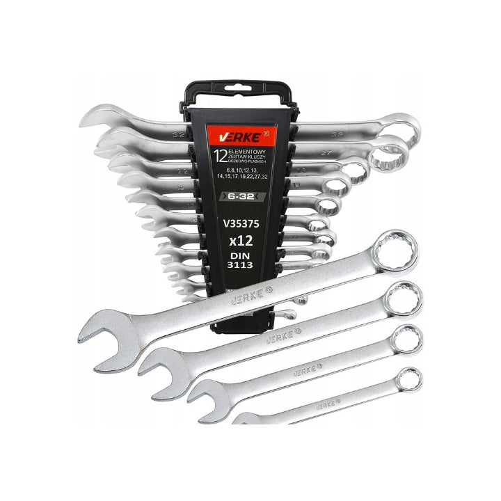 Combination Wrench Set, 12 Pieces, 6-32mm, WORK