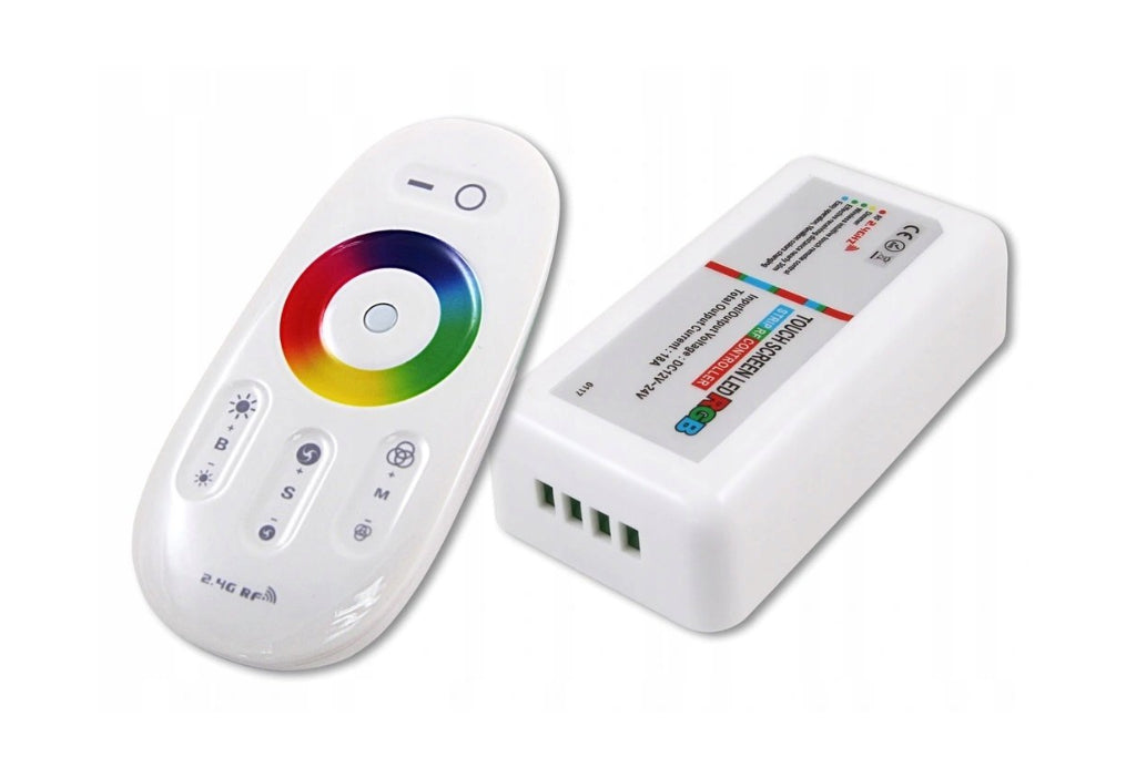 RGB Controller with Touch Remote Control 12-24V, White - Type 1