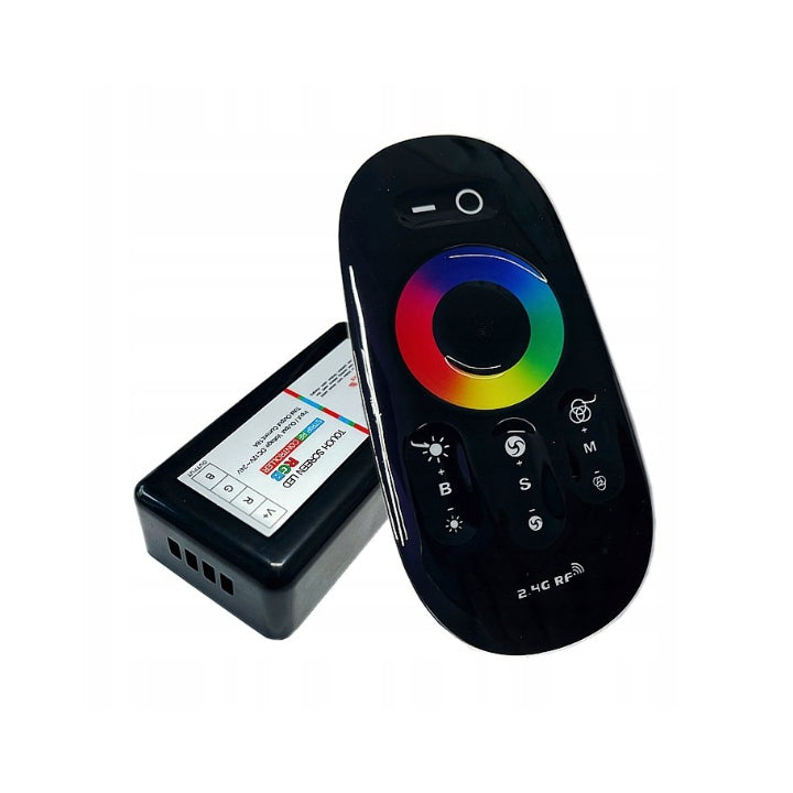RGB Controller with Touch Remote Control 12-24V, Black - Type 2