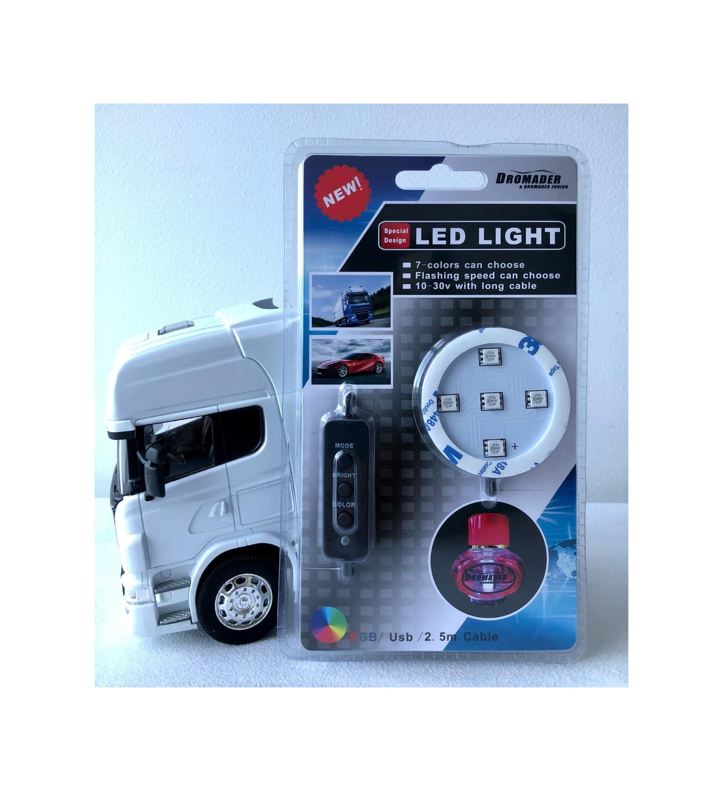 Lysplate LED RGB til Poppy - USB