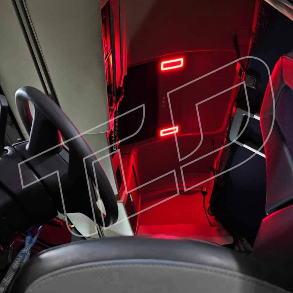 Interior LED Inserts, White/Red, 2pcs - Volvo FH5/FM5/AERO