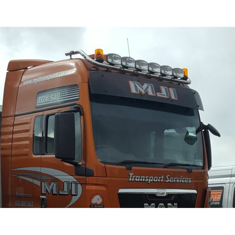 Roof bar in stainless steel/powder coating - MAN TGX, Type 3