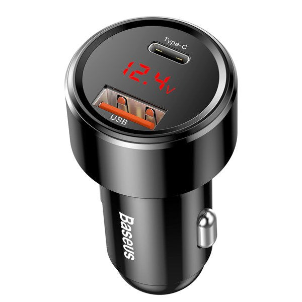 Baseus, Car charger 45W - USB, USB-C, Quick Charge 4.0