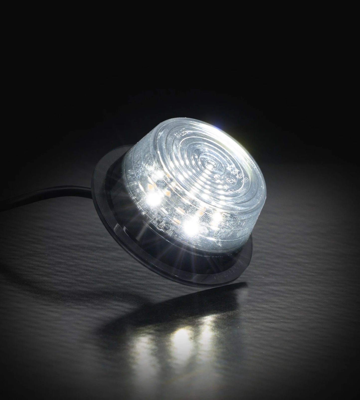 Danish LED Marker Light Module, Tri-Color (White/Orange/Red) - Smoked Lens