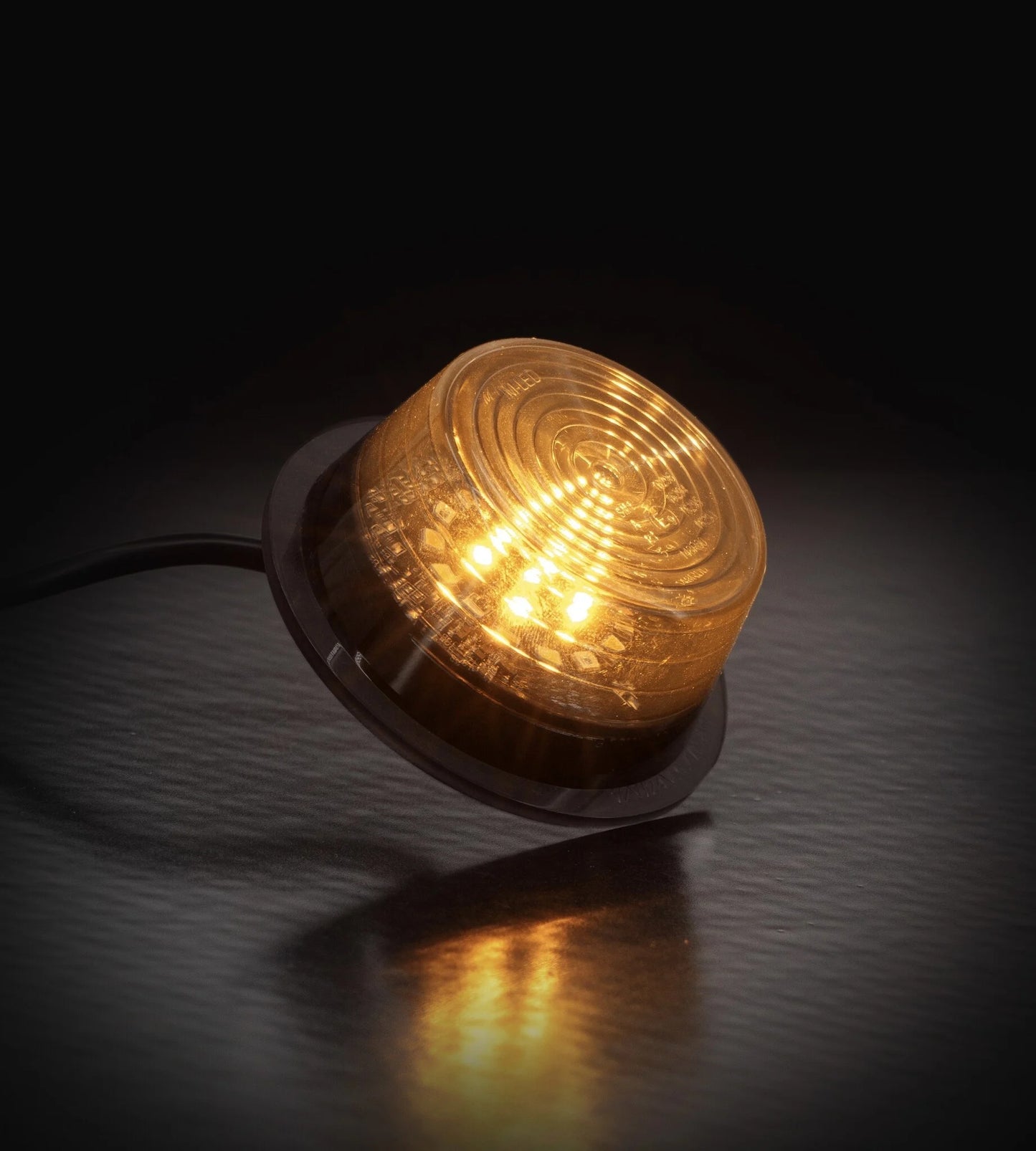 Danish LED Marker Light Module, Tri-Color (White/Orange/Red) - Smoked Lens