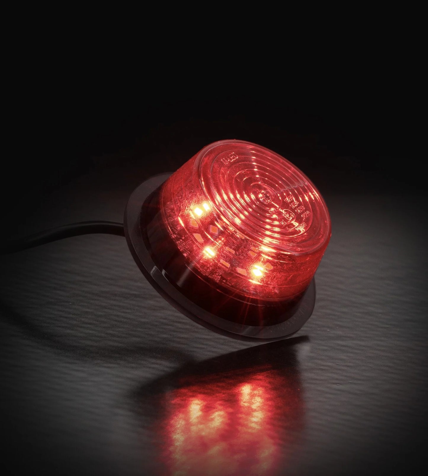 Danish LED Marker Light Module, Tri-Color (White/Orange/Red) - Smoked Lens