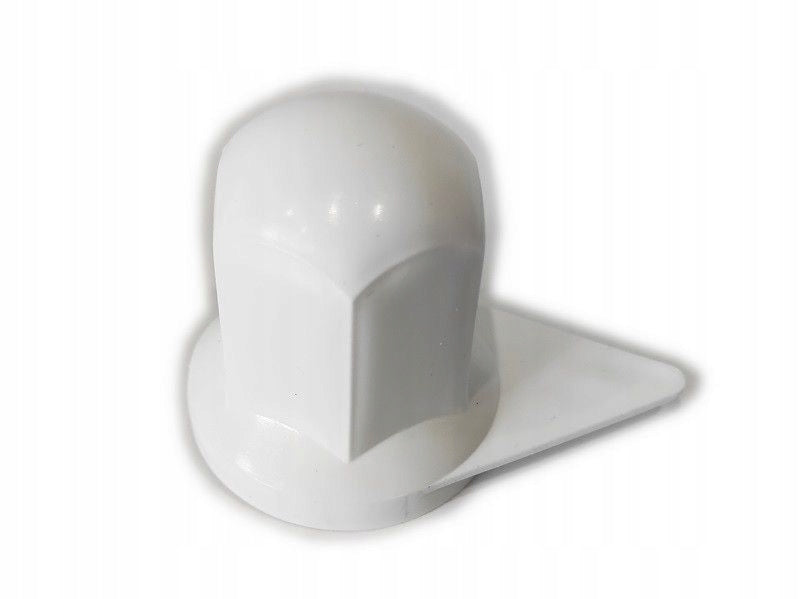 Hjulmutterdeksel med Indikator 33/32mm Høy/Lav - Hvit