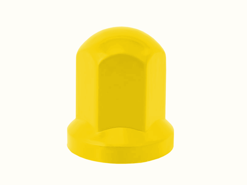 Wheel Nut Cover 33/32mm High/Low - Yellow