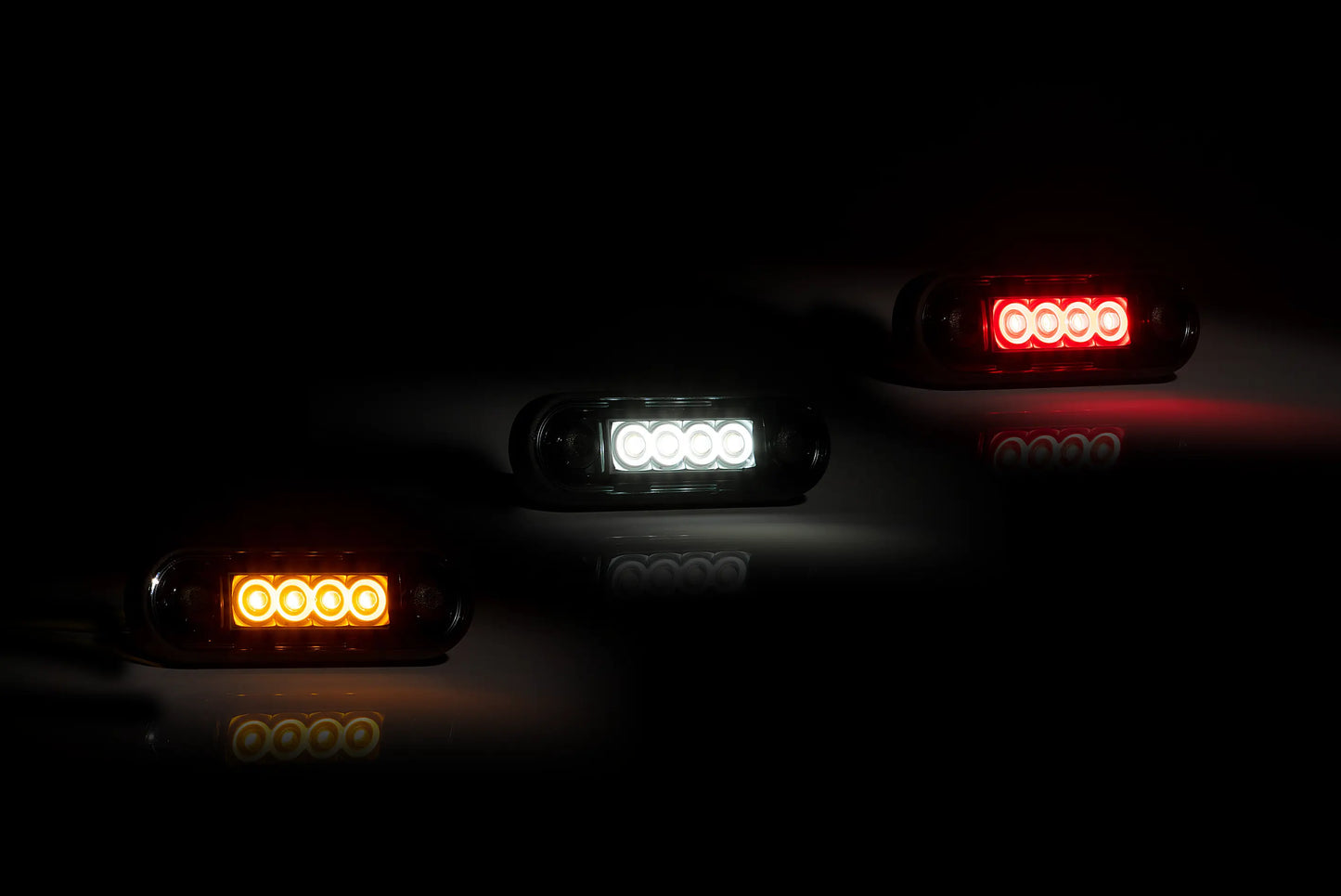 Marker Light Dark LED 4 Diodes Fristom - Orange