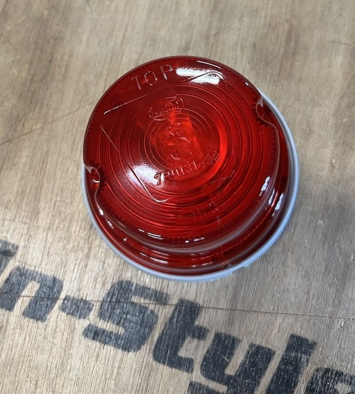 Hella Round Taillight, Red