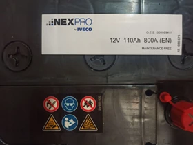 Ny Startbatteri / Bilbatteri 12V, 110AH, 800A Iveco Daily 14-