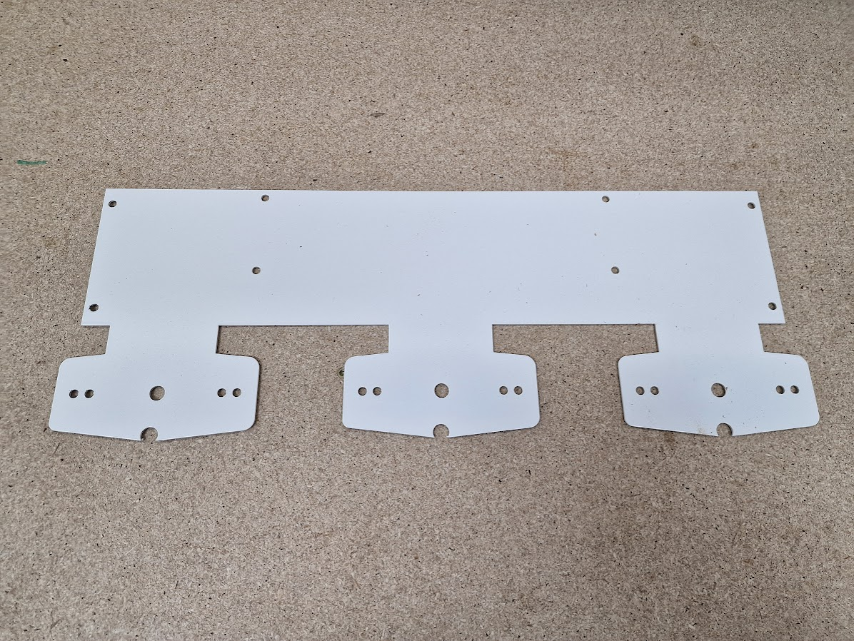 Festebrakett for Double Burners, Bak Skiltramme - Hvit