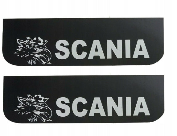 Mud flap Scania/Griffin, 60x18cm - Black