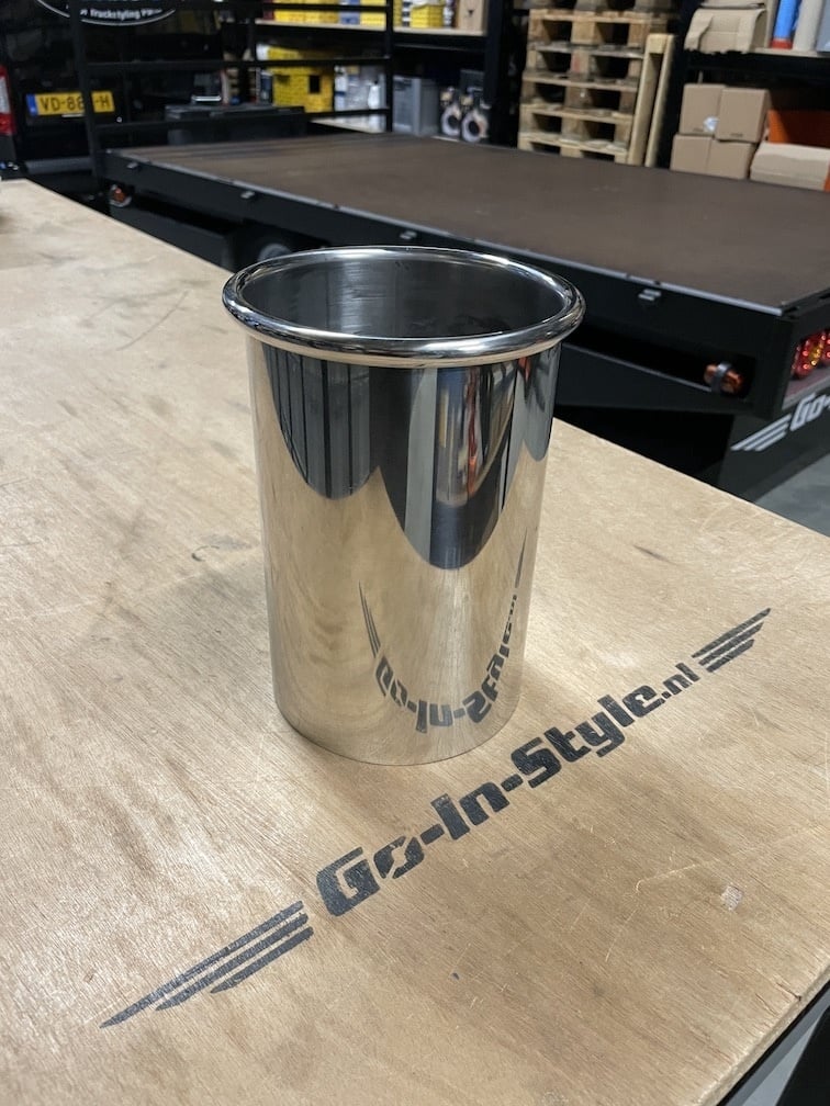 Stainless Polished Exhaust End, 129mm