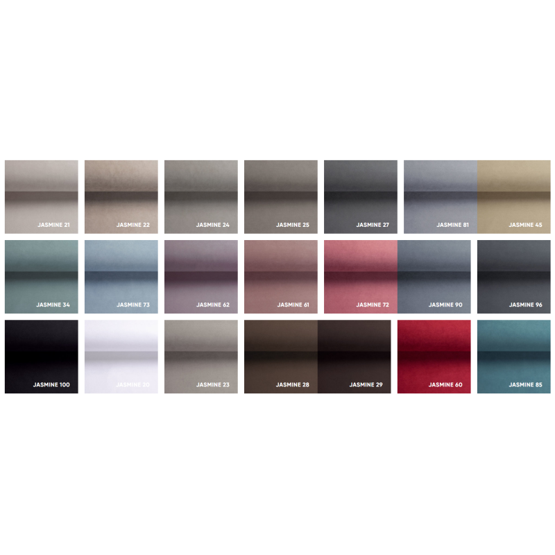 JASMINE Upholstery Fabric, Velour, 100cm - 21 Colors