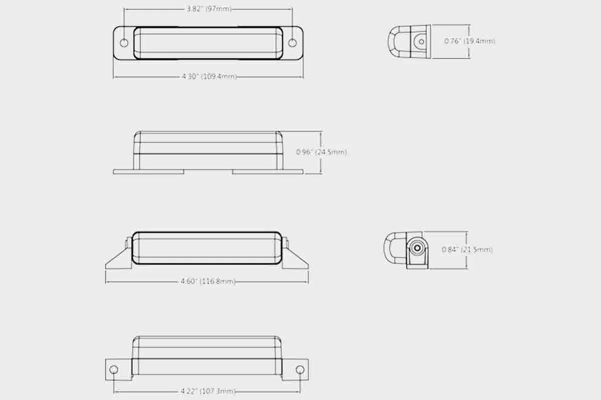 Tralert Slimeline LED Warning Light