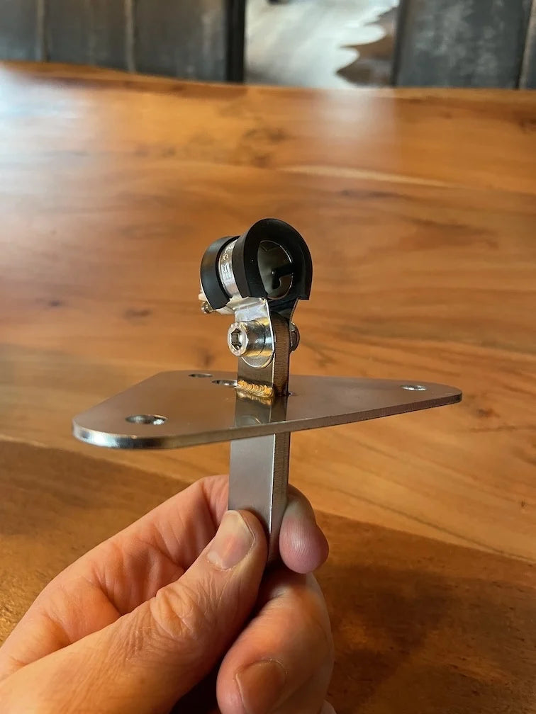 Stainless Michelin Bibendum Bracket with BA15 Bulb Holder