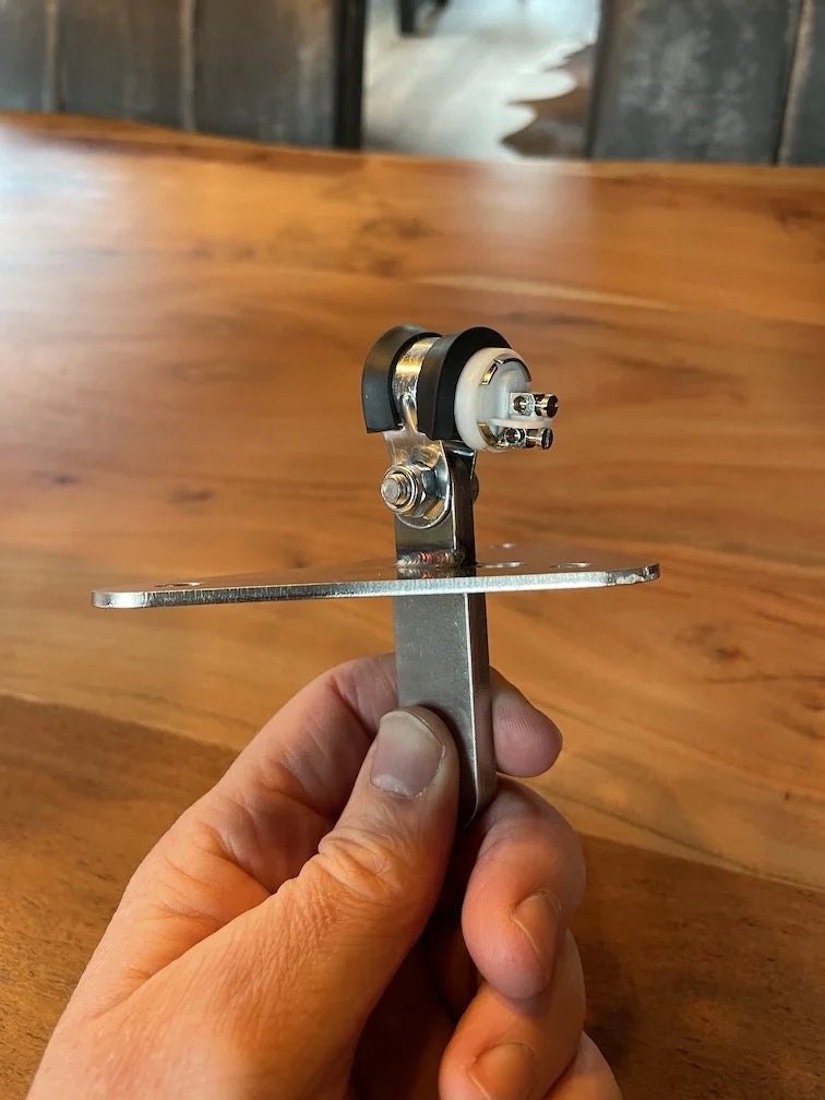 Stainless Michelin Bibendum Bracket with BA15 Bulb Holder