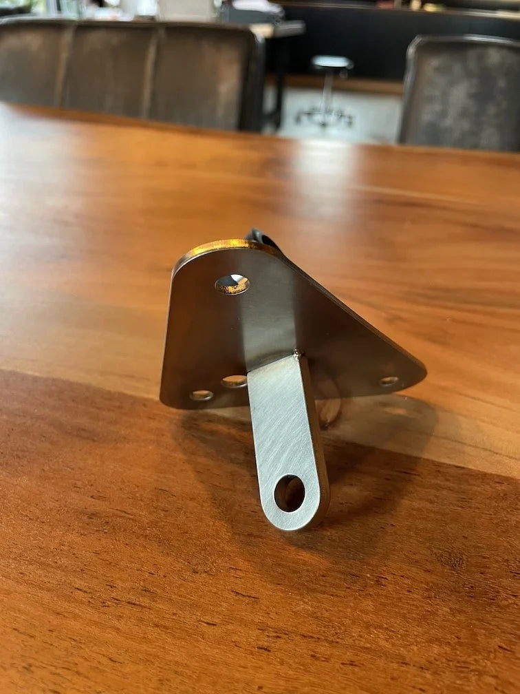 Stainless Michelin Bibendum Bracket with BA15 Bulb Holder