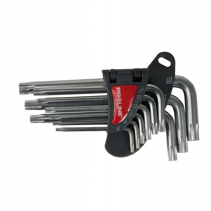 Torx key set, 9pcs, T10-T50, PROLINE
