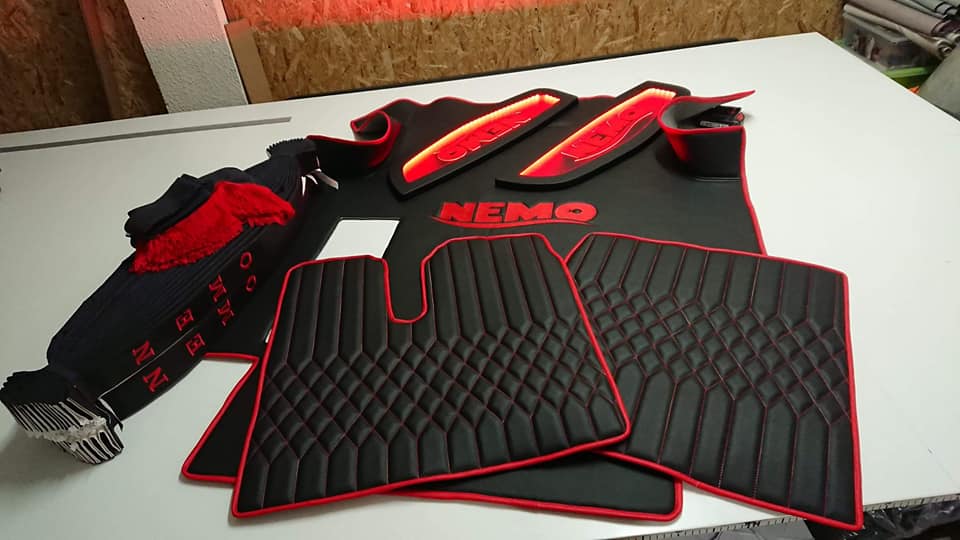 Mattesett Laget på Bestilling - Belysning, Knappestopping, Bussplysj