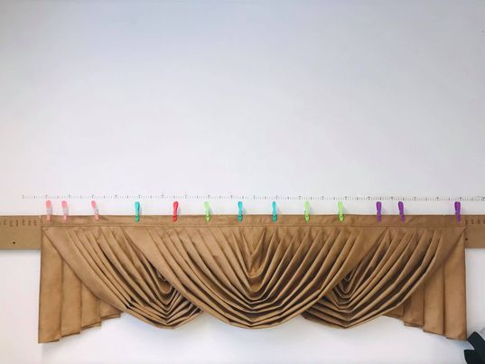 Himmel Gardin i Stoff/Bussplysj - Laget på Bestilling