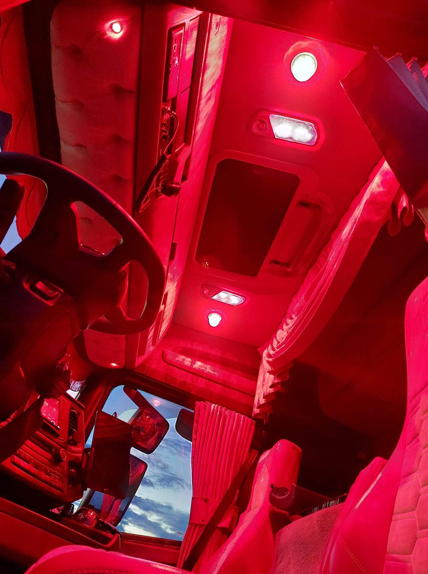 Interiørlampe / Melonlys LED 12/24V - Rød