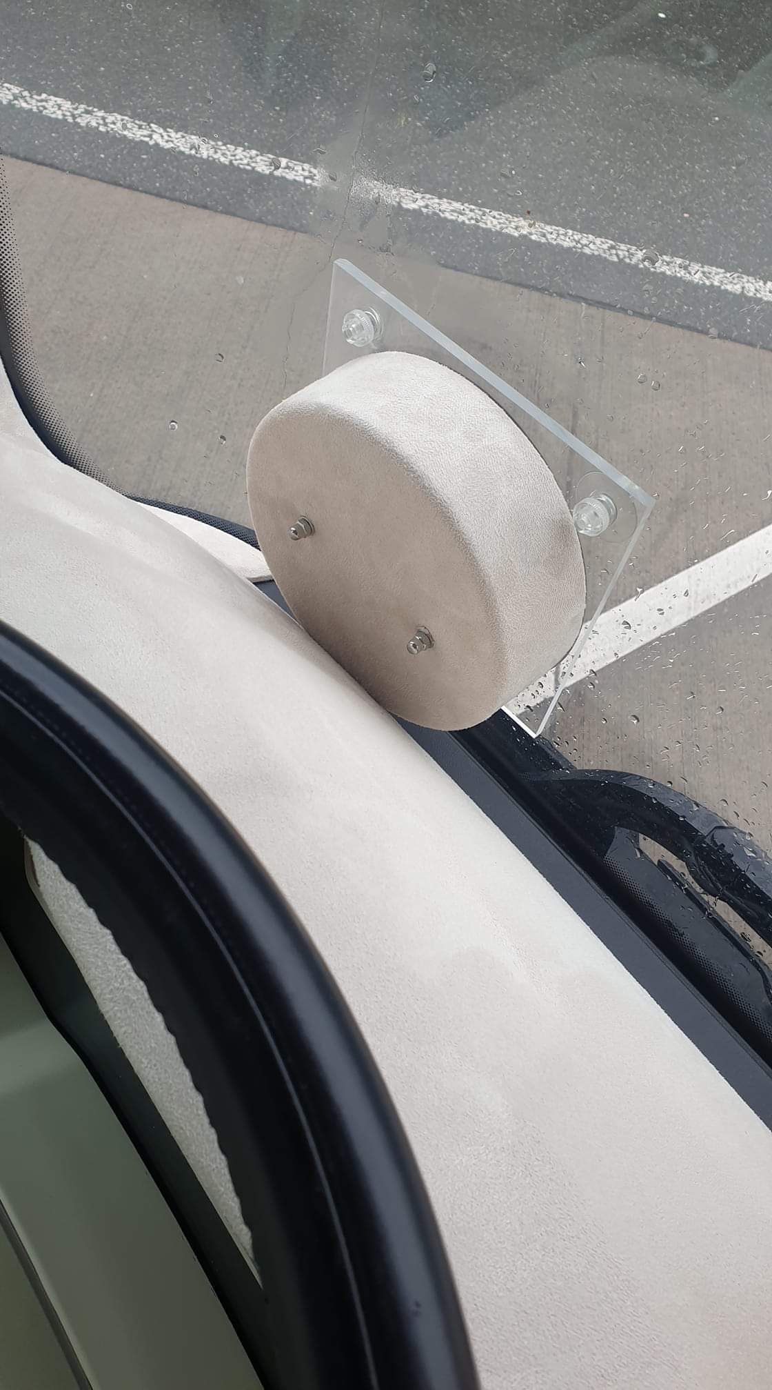 Alcantara / Suede Leather, Self Adhesive - Cream/Light Beige